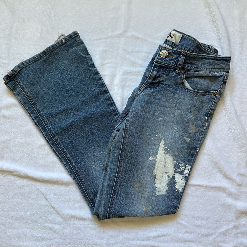 SO Vintage Distressed Flare Leg Jeans Size 3